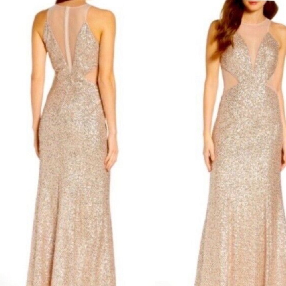 Aidan by Aidan Maddox sequin dress size 4